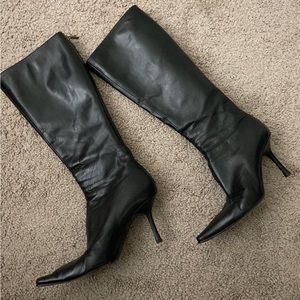 Jimmy Choo black tall boots